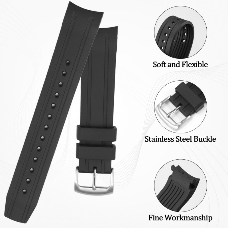22mm Curved End Silicone Watch - đánh giá và giá Citizen Watch Promaster