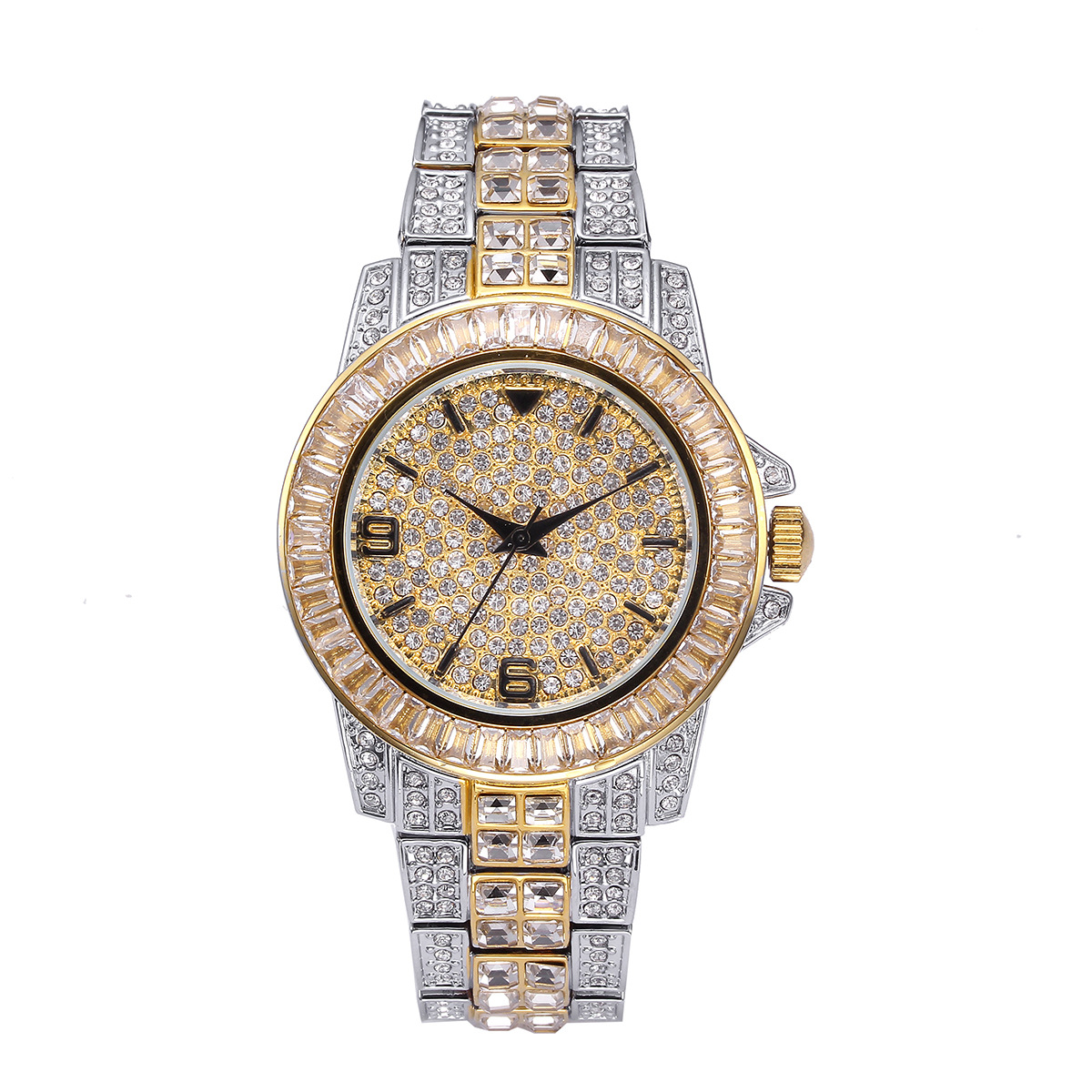 Luxury Full Stone Quartz Watch - đánh giá và giá Jewelry Watches Gold