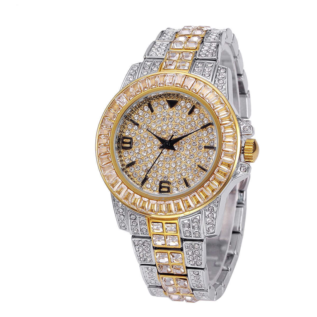 Luxury Full Stone Quartz Watch - đánh giá và giá Jewelry Watches Gold