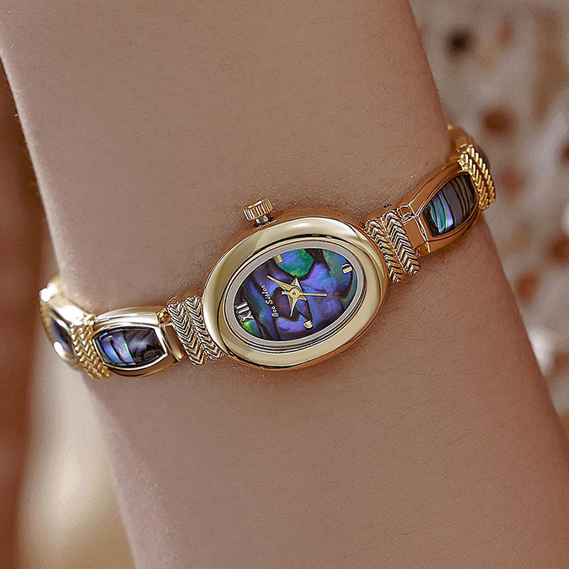 Oval Dial Women Bracelet Watch - đánh giá và giá Jewelry Watches Gold