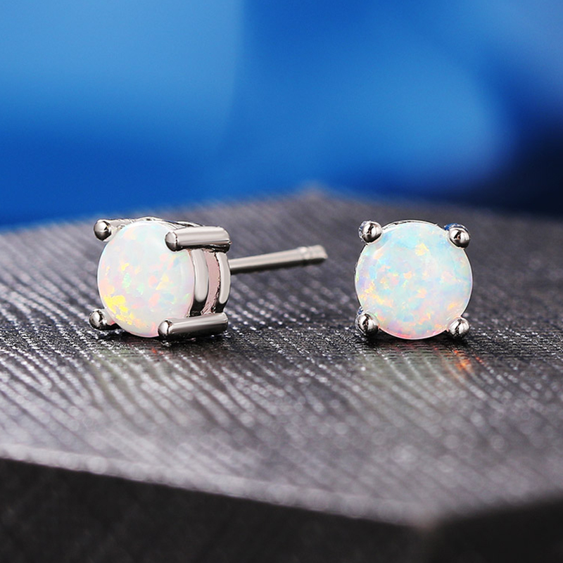 Simple Women's Stud Earrings W - đánh giá và giá Opal Earrings Dangle