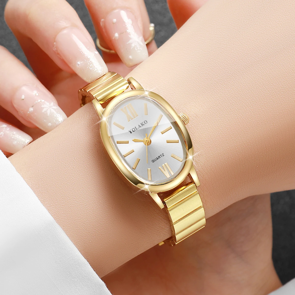 Fashion Irregular Dial Women Q - đánh giá và giá Jewelry Watches Gold
