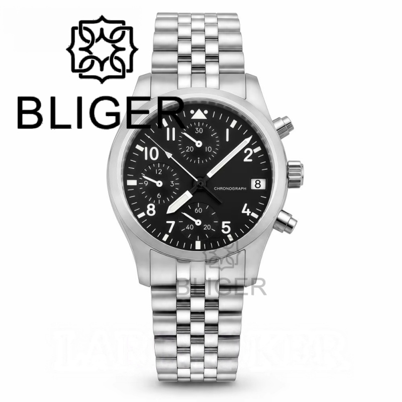 BLIGER Full Black Brushed 38mm - đánh giá và giá Jewelry And Watches