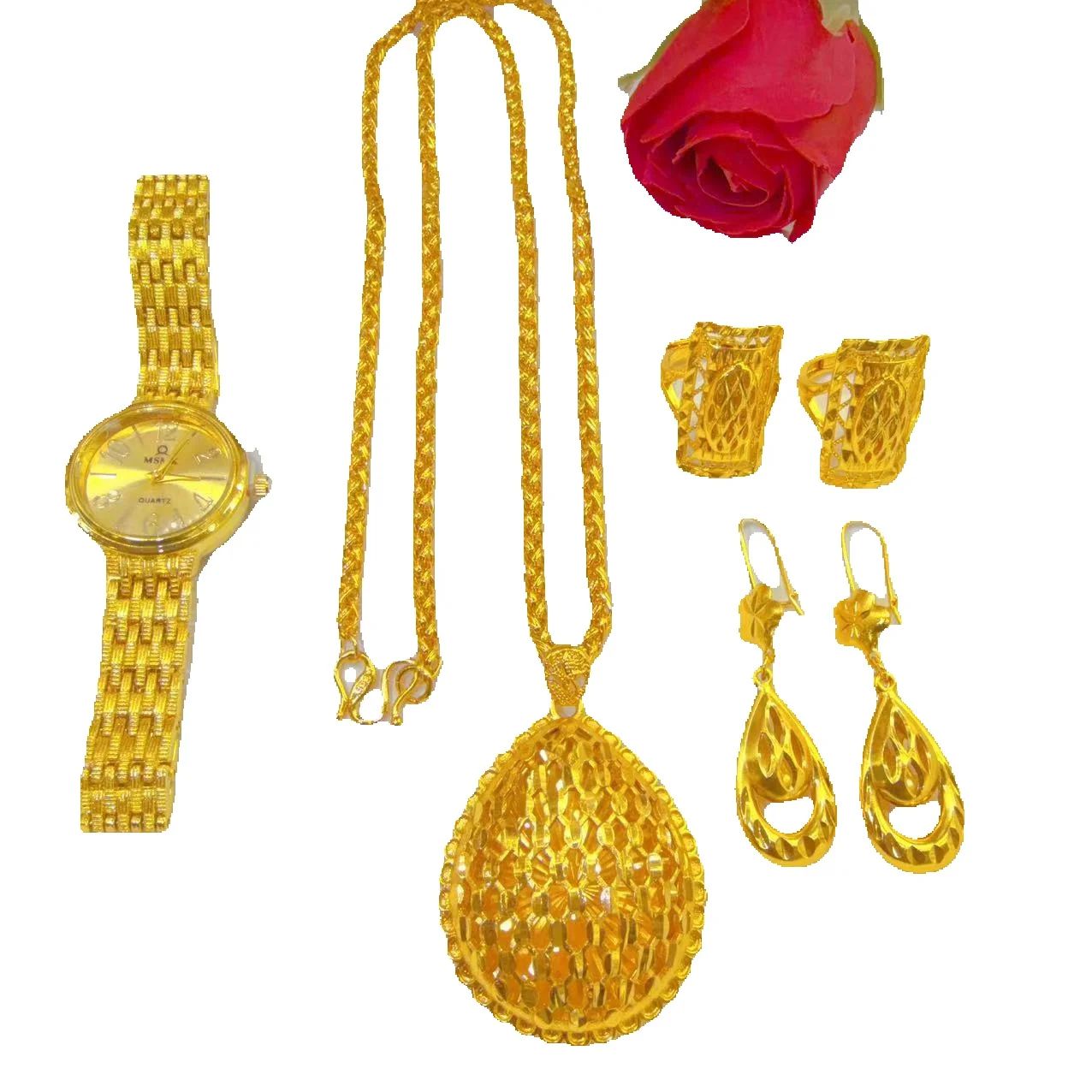 New Dubai Fashion High end 24K - đánh giá và giá Jewelry Watches Gold