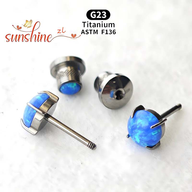 2PCS ASTM F136 Titanium Opal M - đánh giá và giá Opal Earrings Dangle