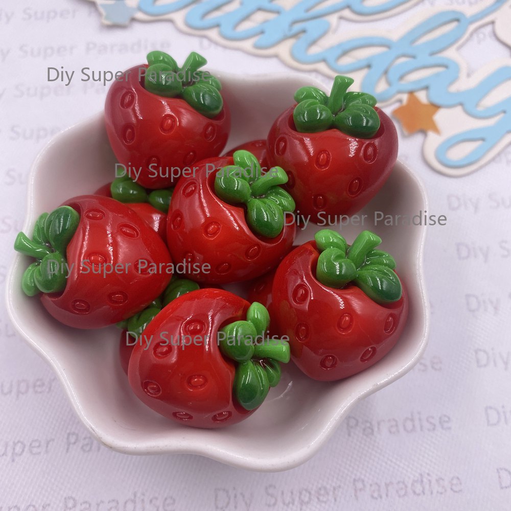 8PCS Resin Kawaii Colorful Red - đánh giá và giá Paradise Jewelry & Watches Llc