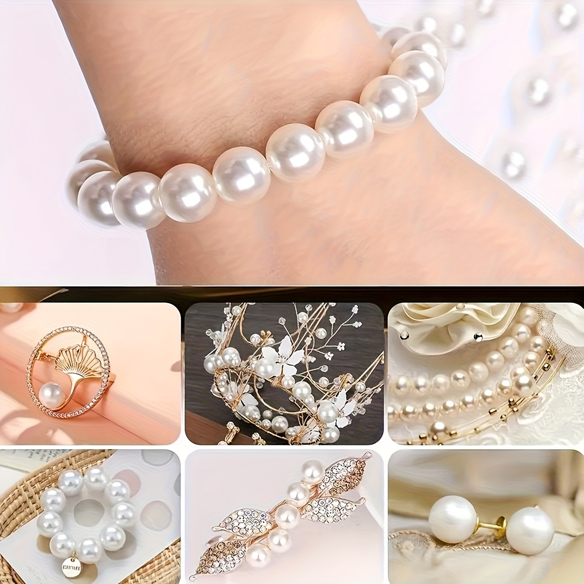 1388pcs 4/6/8/10mm Black, Whit - đánh giá và giá Fine Jewelry & Watches Photos