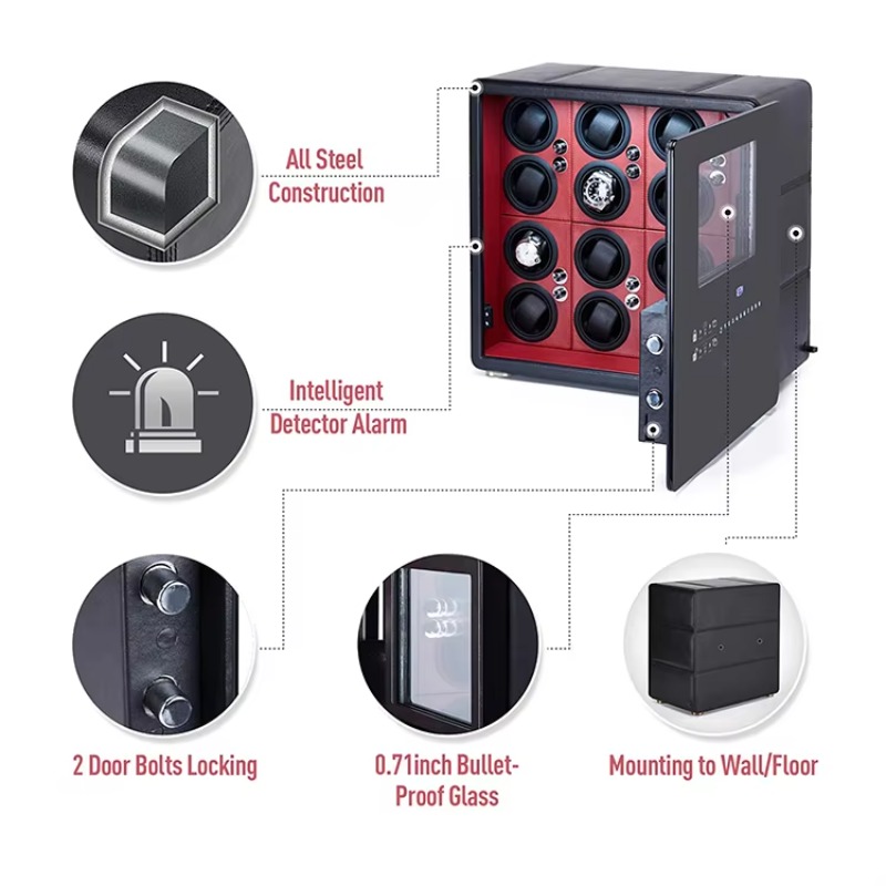 Luxury 12 Automatic Rotors and - đánh giá và giá Jewelry Watches Box
