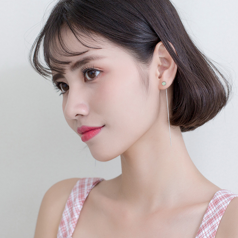 Modian Thời Trang Hạt Tòn Ten  - đánh giá và giá Opal Earrings Dangle