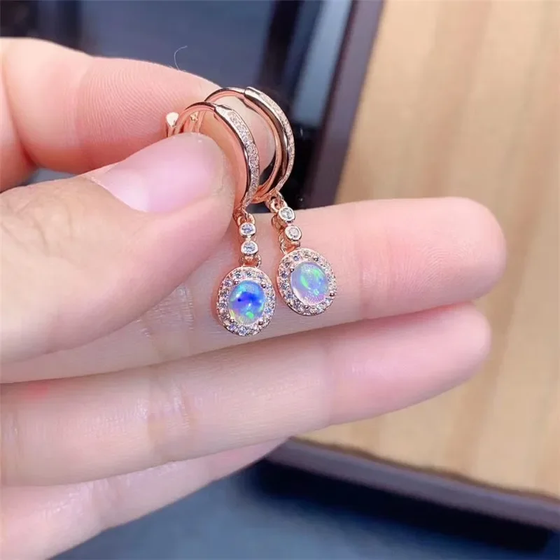 New Natural Opal Earrings 925  - đánh giá và giá Opal Earrings Dangle