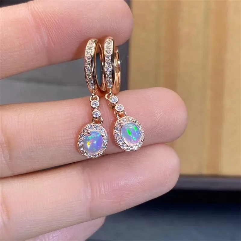 New Natural Opal Earrings 925  - đánh giá và giá Opal Earrings Dangle