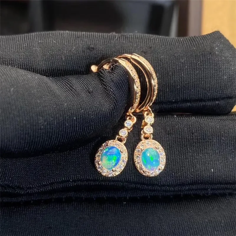 New Natural Opal Earrings 925  - đánh giá và giá Opal Earrings Dangle