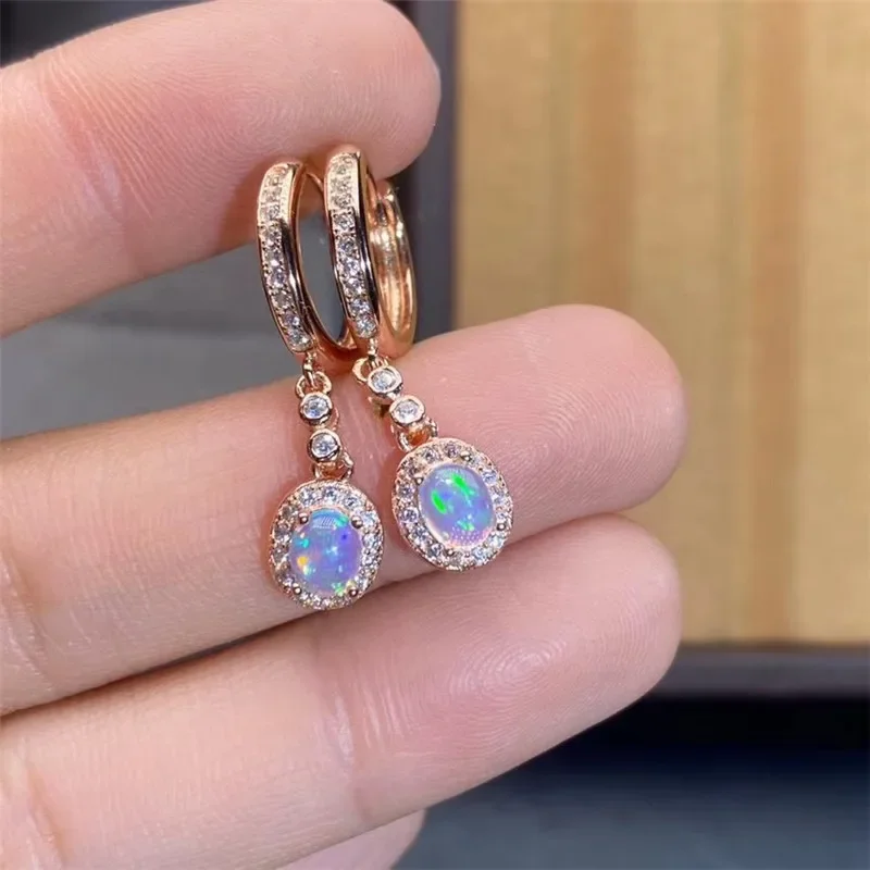 New Natural Opal Earrings 925  - đánh giá và giá Opal Earrings Dangle