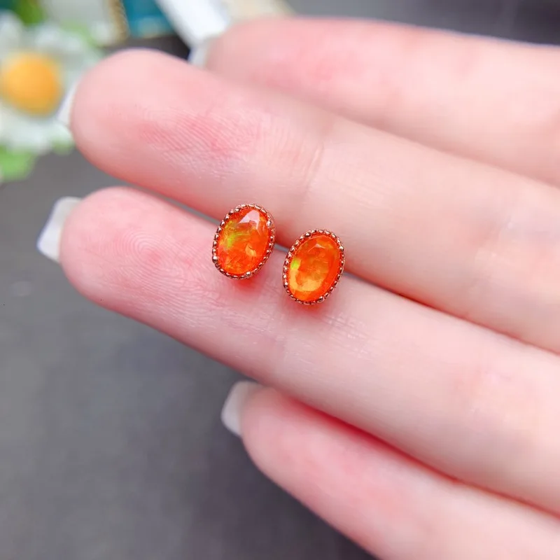 Orange Fire Opal Rare Earrings - đánh giá và giá Opal Earrings Dangle