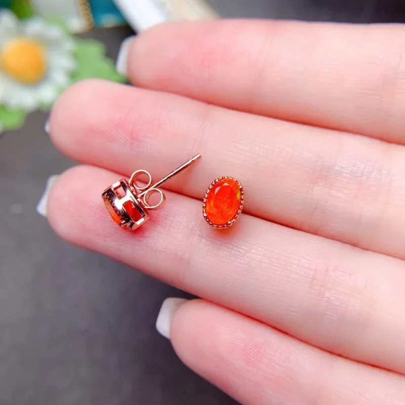 Orange Fire Opal Rare Earrings - đánh giá và giá Opal Earrings Dangle