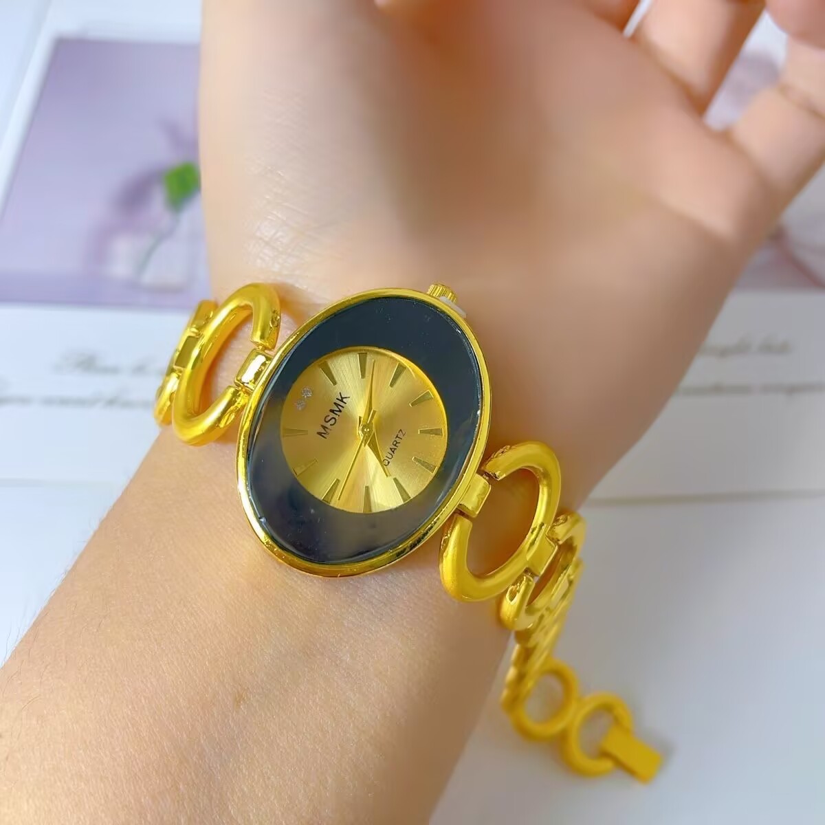 New American 24K Gold Plated W - đánh giá và giá Jewelry Watches Gold